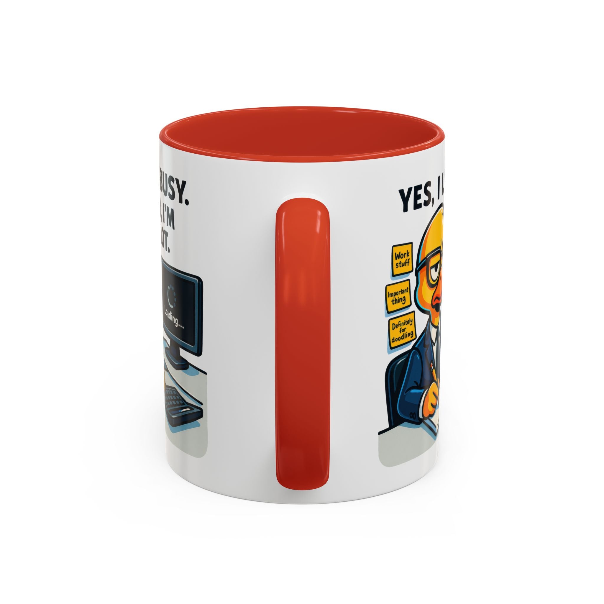 Funny Office Mug, Quirky Coffee Cup, Duck Humor Mug, Gift for Coworkers, Cute Desk Mug
