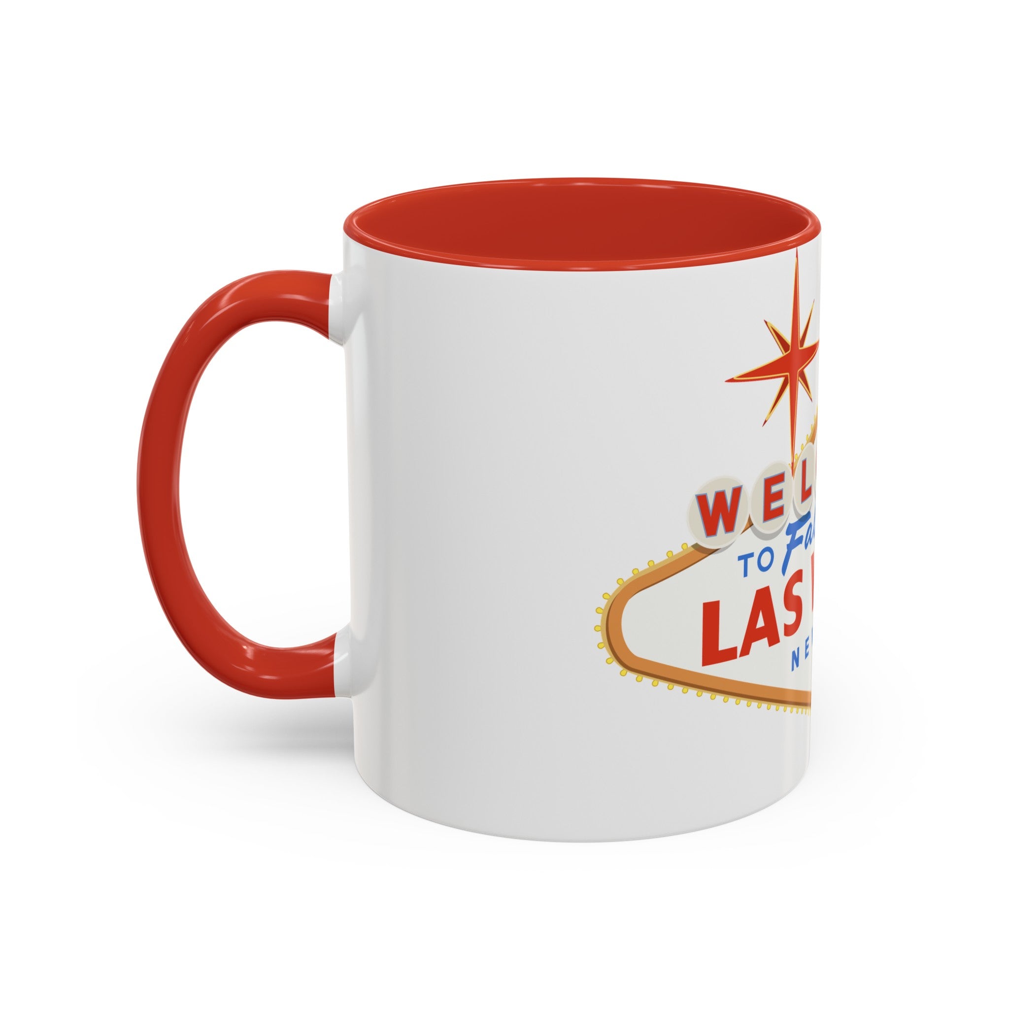 Las vegas sign Accent Coffee Mug (11, 15oz) by the x m world