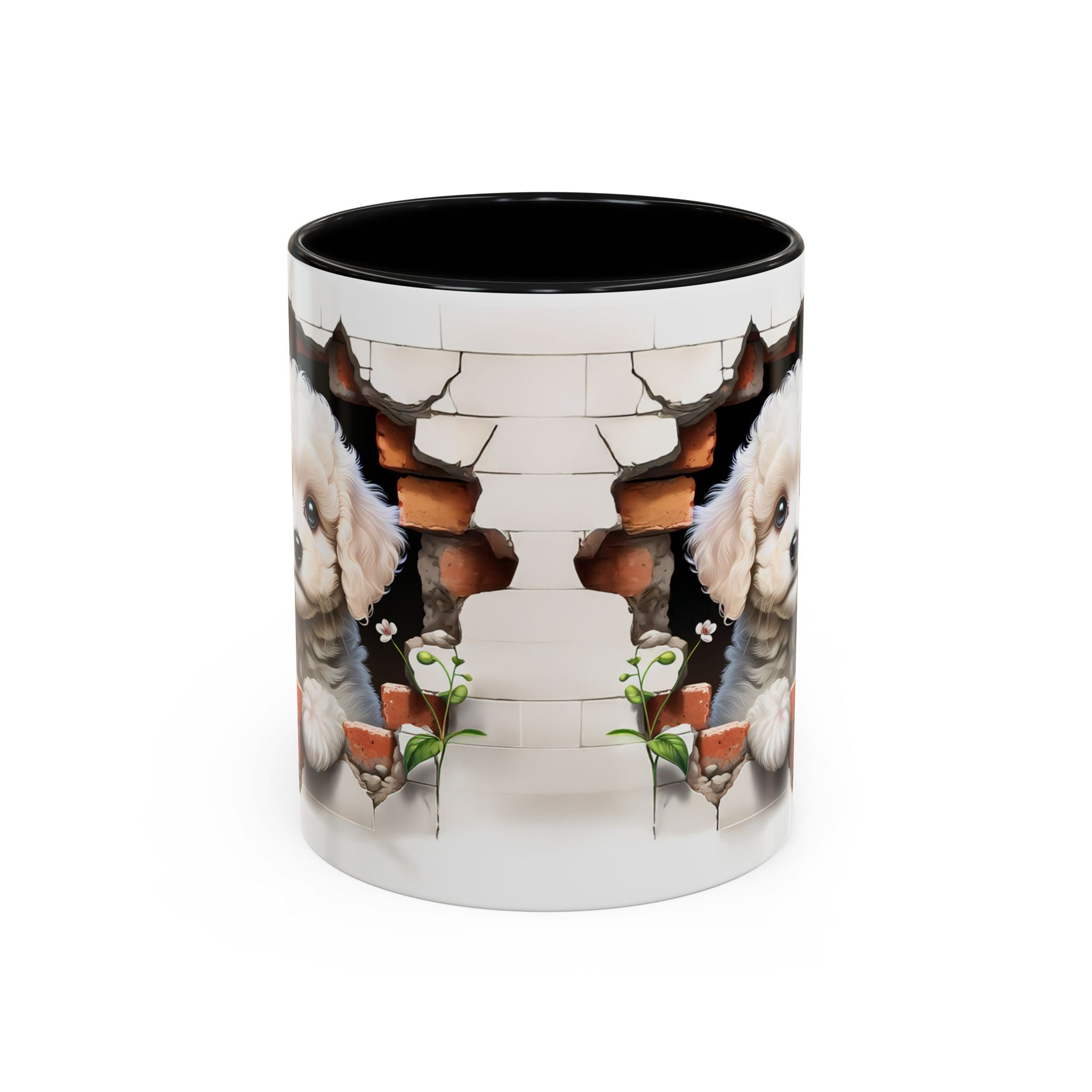 Cute Puppy Accent Coffee Mug - Adorable Dog Lover Gift, Pet-Themed Mug, Home Decor, Ideal for Gifts, Animal Enthusiast