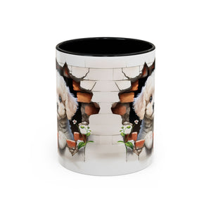 Cute Puppy Accent Coffee Mug - Adorable Dog Lover Gift, Pet-Themed Mug, Home Decor, Ideal for Gifts, Animal Enthusiast