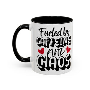 Caffeine Chaos Mug - Perfect for Coffee Lovers, Funny Gift for Friends, Home Office Essential, Birthday, Coffee Break