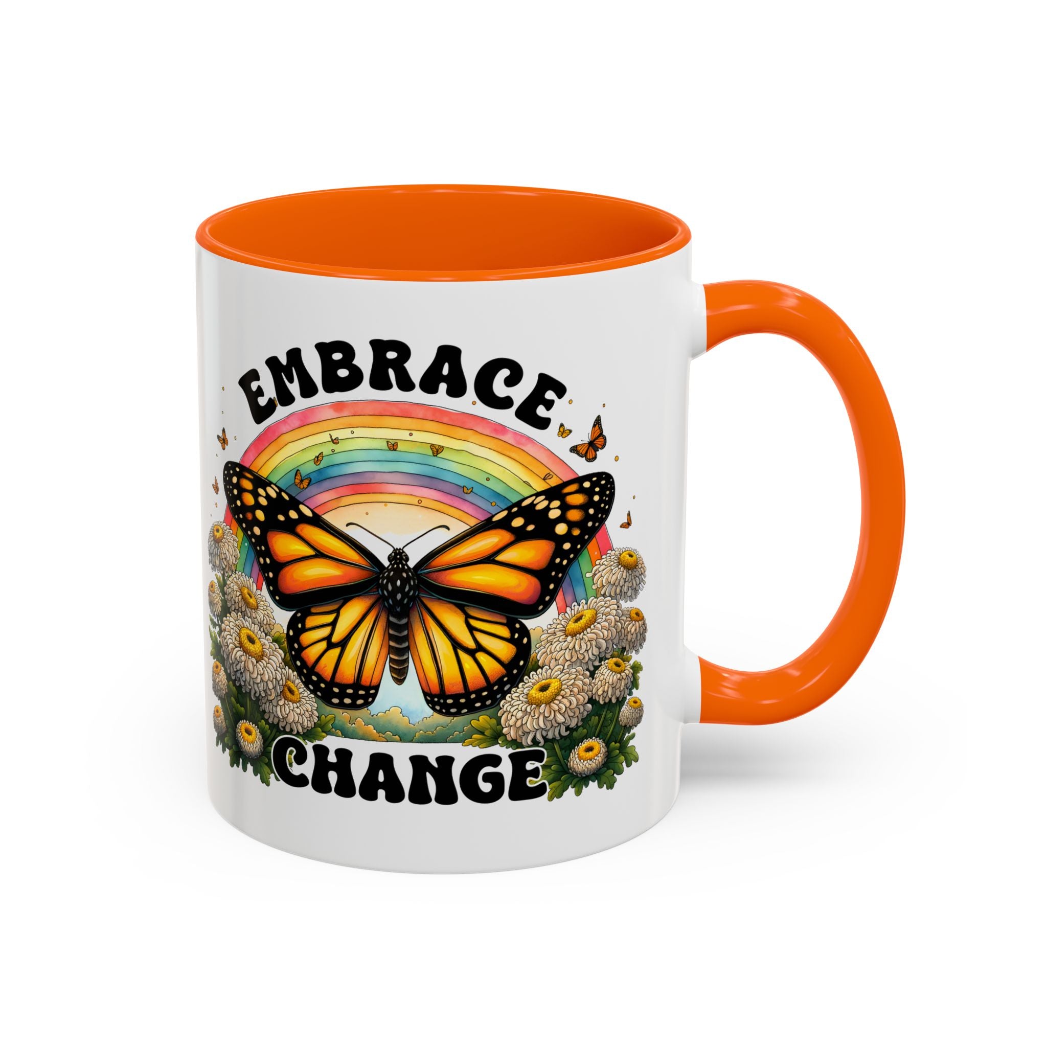Embrace Change Butterfly Coffee Mug – Inspirational Gift for Nature Lovers
