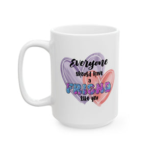 Heartfelt friends coffee  Mug - Perfect for Gifts, Cozy Mornings, Valentine's Day, & More, Unique Coffee Cup, Heart Design