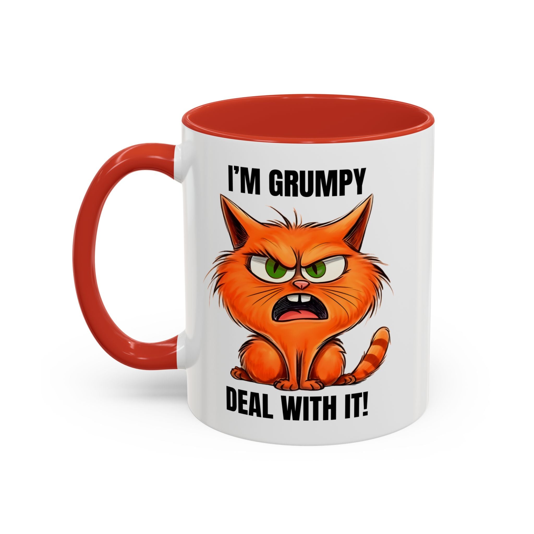 Grumpy Cat Coffee Mug, Funny Cat Mug, Gift for Cat Lovers, Office Coffee Cup, Humor Mug, 11oz 15oz