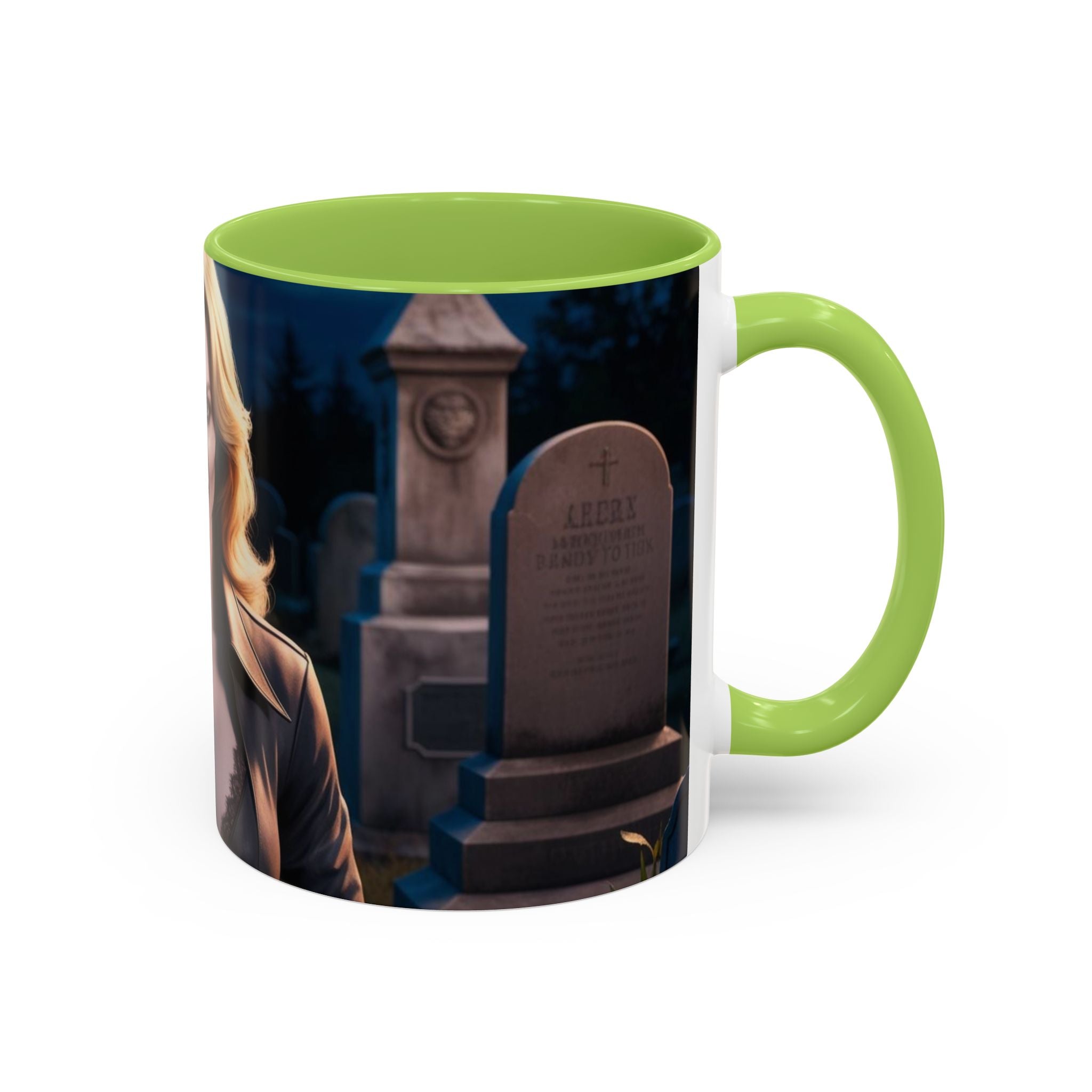 Vampire Beauty Coffee Mug – Gothic Graveyard Accent Mug fantasy horror