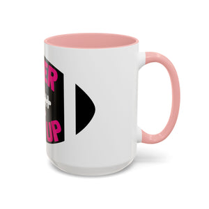 Inspirational Breast Cancer Awareness Coffee Mug - Never Give Up, Motivational Gift, Supportive Keepsake, Home or Office Decor
