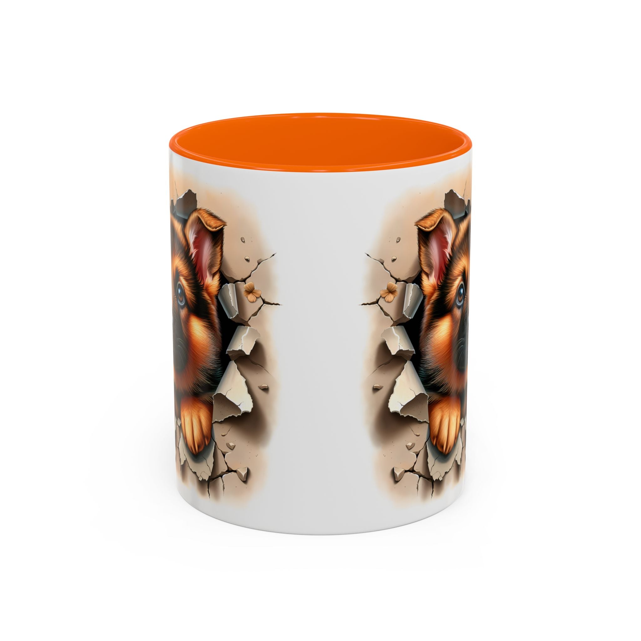 German Shepherd Accent Coffee Mug | Dog Lover Gift, Tasty Hot Beverage Cup, Pet Themed Kitchenware, Animal Adoption Cup, Unique Pet Gift