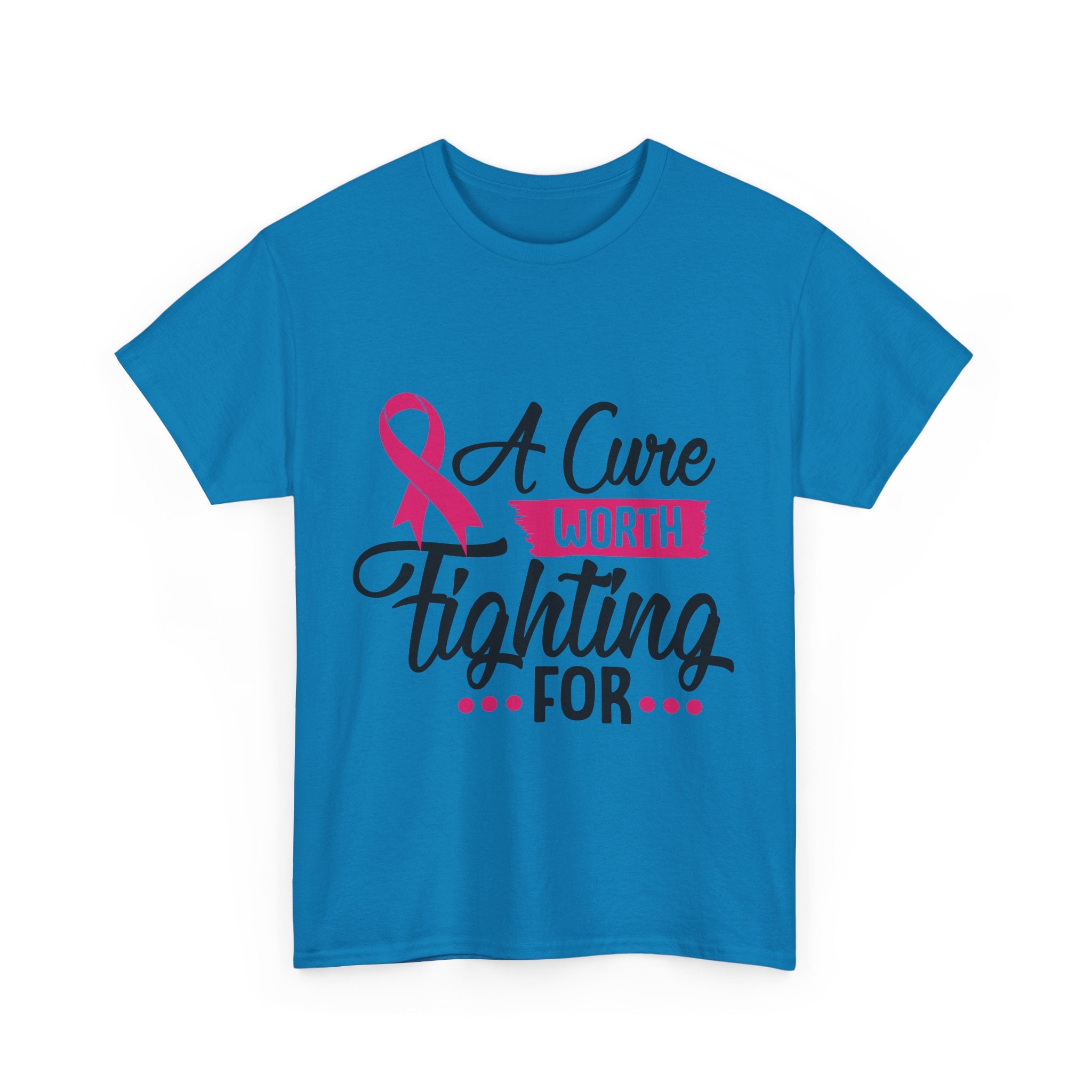 Breast Cancer Awareness Tee, A Cure Worth Fighting For Shirt, Unisex Support T-Shirt, Gift for Hope and Strength, Fundraising Apparel