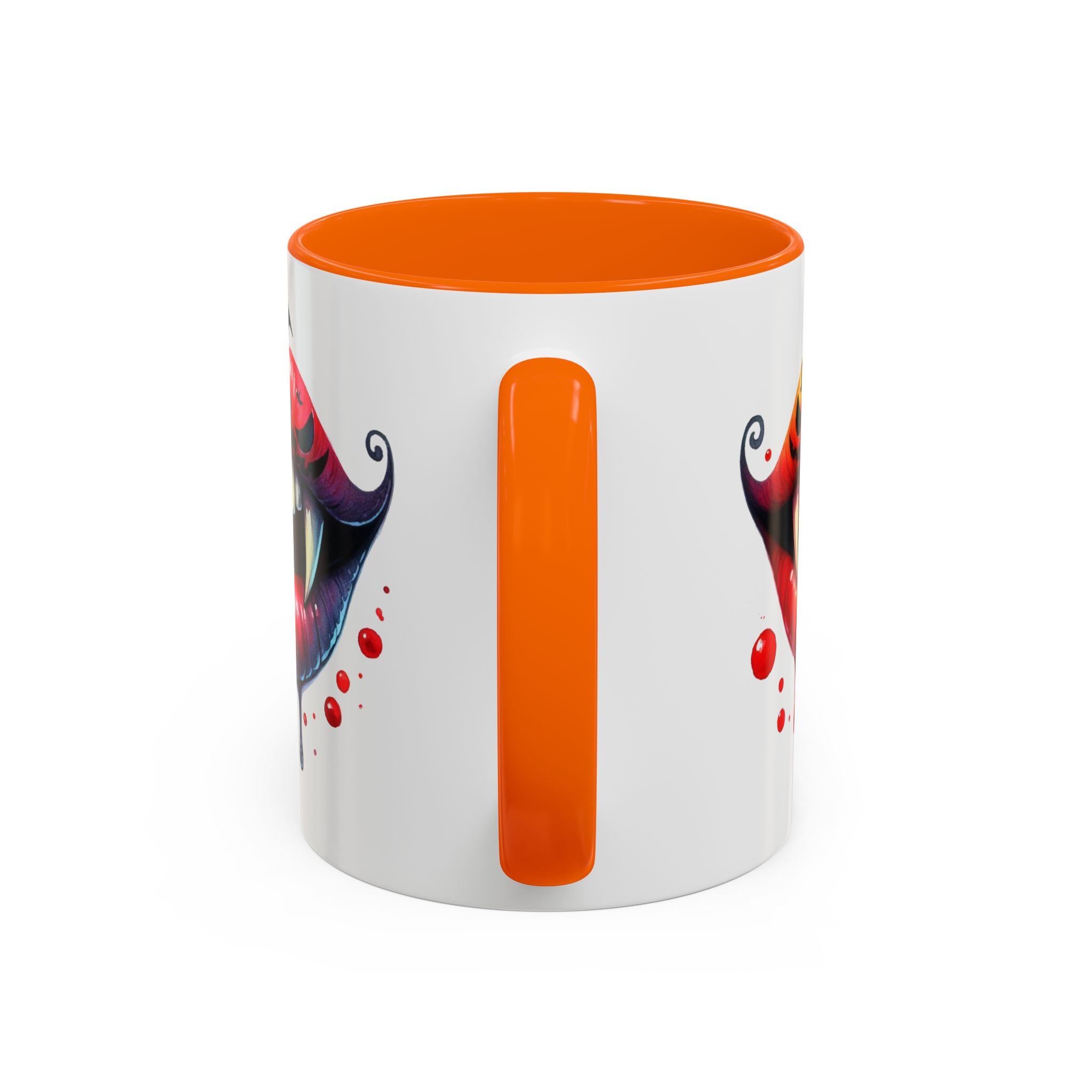 Halloween Vampire Coffee Mug, Spooky Drinkware, Goth Kitchen Decor, Pumpkin Mug, Horror Lover Gift