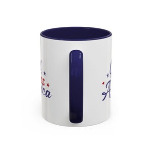 Patriotic Coffee Mug - God Bless America Design