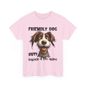 Friendly Dog Unisex Tee - Perfect for Pet Lovers, Gifts for Dog Owners, Casual Wear, Birthday Gifts, Dog-Themed Apparel