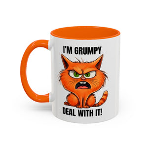Grumpy Cat Coffee Mug, Funny Cat Mug, Gift for Cat Lovers, Office Coffee Cup, Humor Mug, 11oz 15oz
