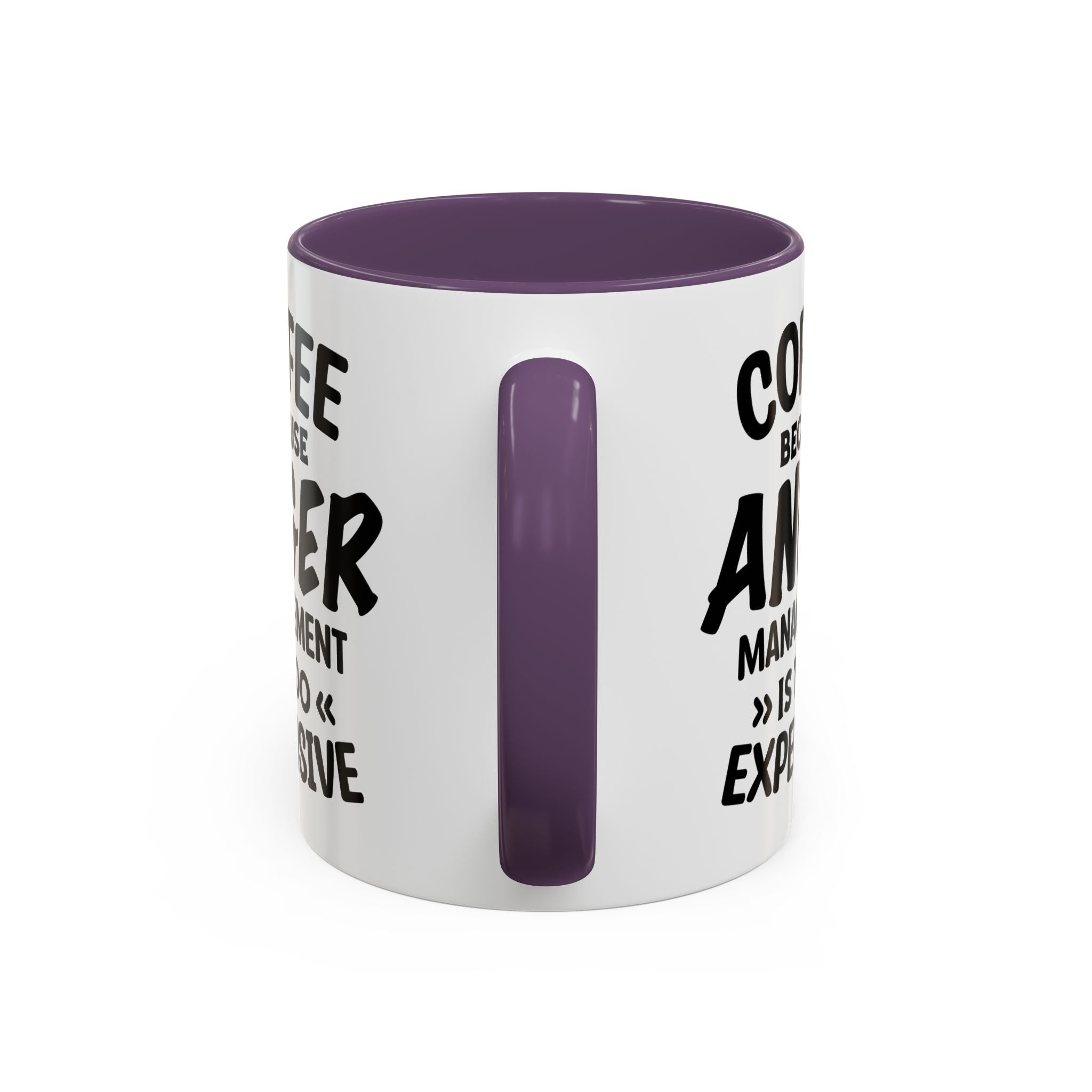 Funny Anger Management Coffee Mug, Gift for Coffee Lovers, Stress Relief, Black Accent, Humorous Cup for Friends, Office Humor, Funny Gifts