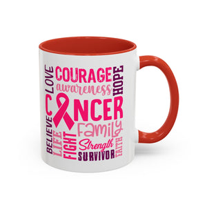 Inspirational Cancer Awareness Coffee Mug, Support Gift, Hope for Survivors, Breast Cancer Month, Motivational Mug, Encouragement Mug