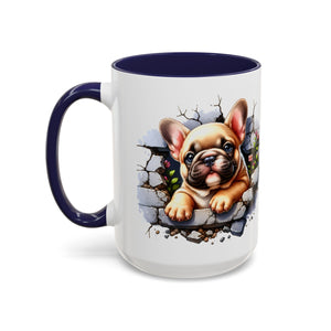 Charming Dog-Themed Coffee Mug, Perfect for Pet Lovers, Gift for Dog Owners, Cute French Bulldog Art, Ideal for Birthdays and Holidays