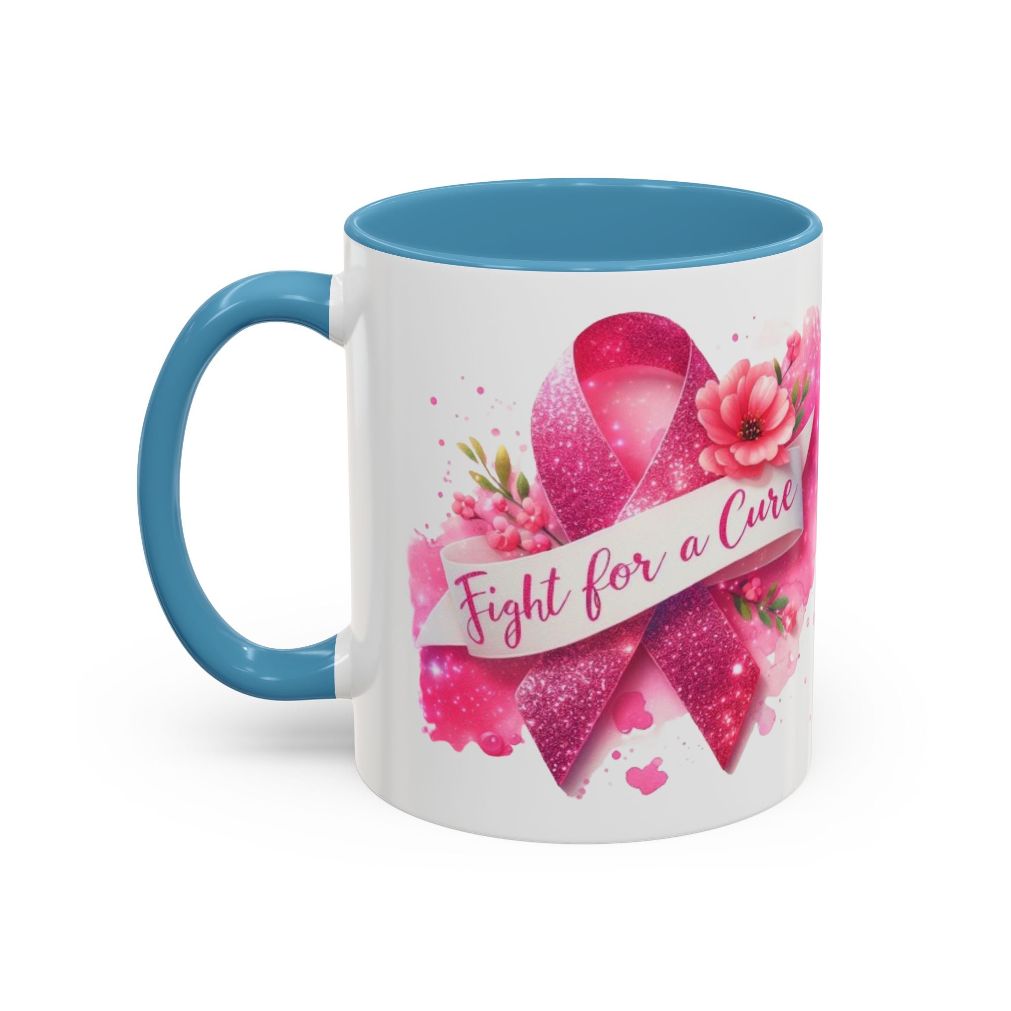Inspirational Breast Cancer Awareness Coffee Mug - Fight for a Cure, Support Cancer Survivors, Gifts for Her, Pink Ribbon Design, [...]