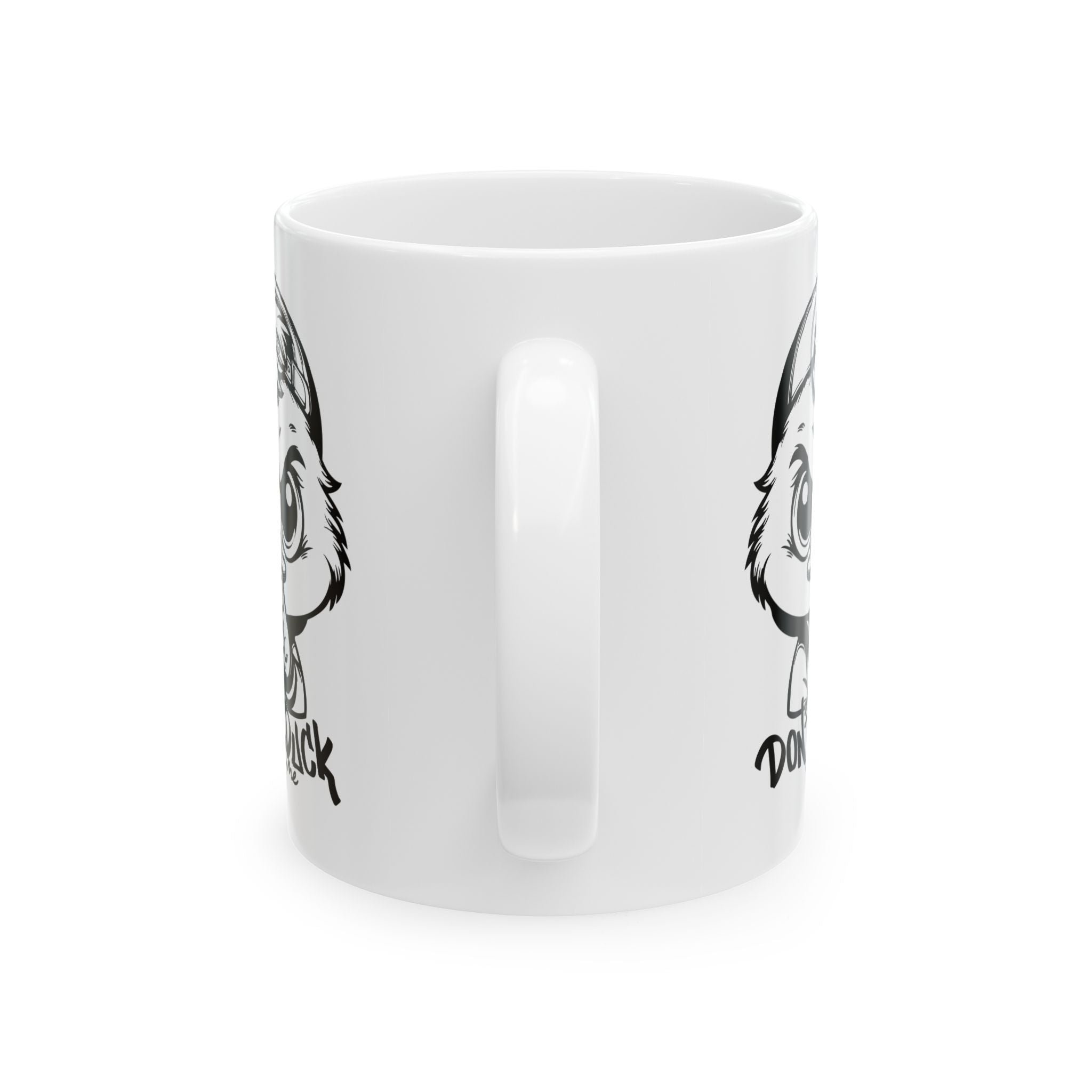 attitude duck coffee Mug, Funny Coffee Cup, Cartoon Gift, Animal Lover Present, don't duck with me