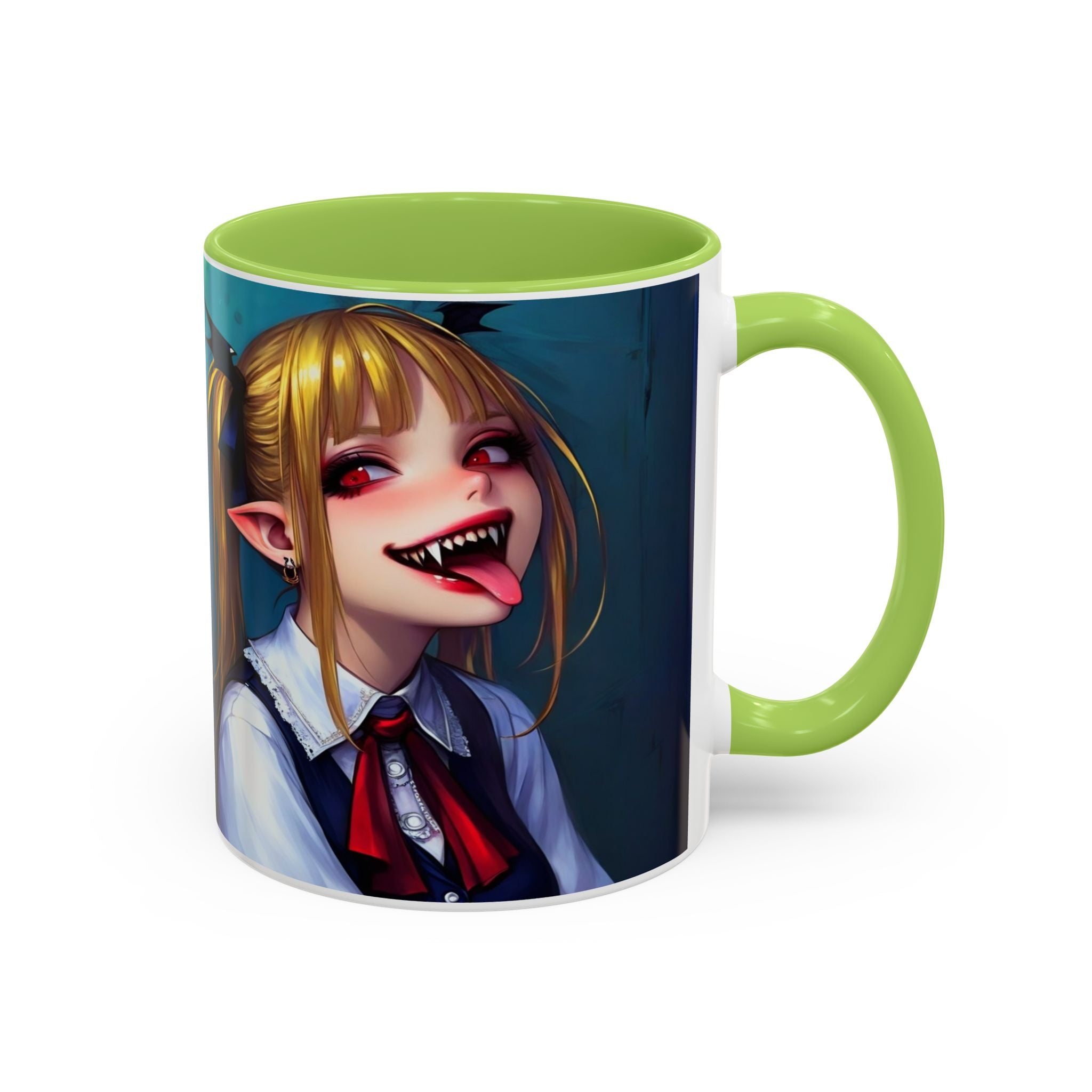 goth vampire girl Gothic Anime Coffee Mug with Edgy Design horror art