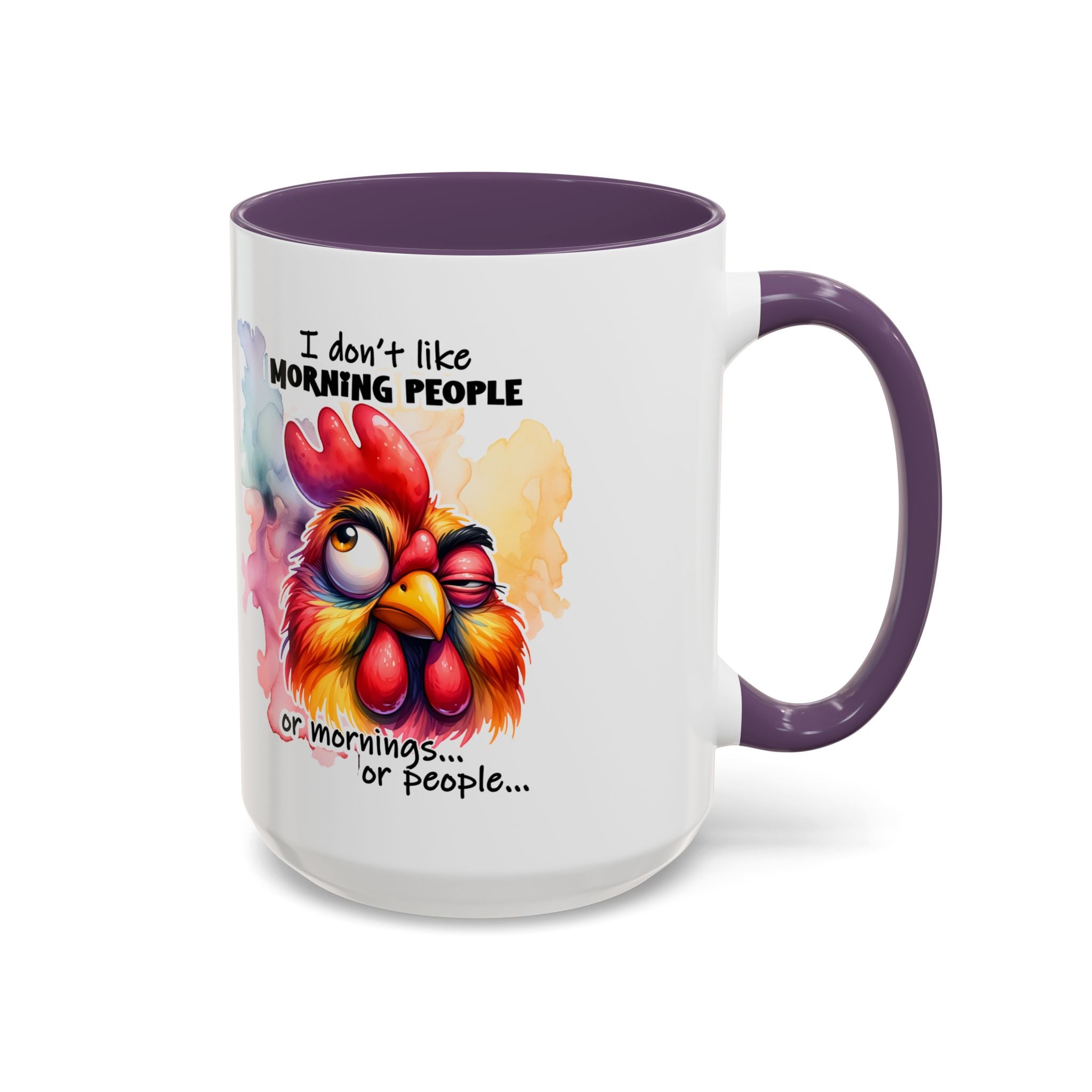 Funny Morning Coffee Mug, Rooster Mug, Gift for Coffee Lovers, Morning People, Humor Mug for Friends