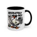 Sassy Coffee Mug, Humorous Gift for Geese Lovers, Fun Office Desk Decor, Funny Animal Cup, Quirky Kitchenware