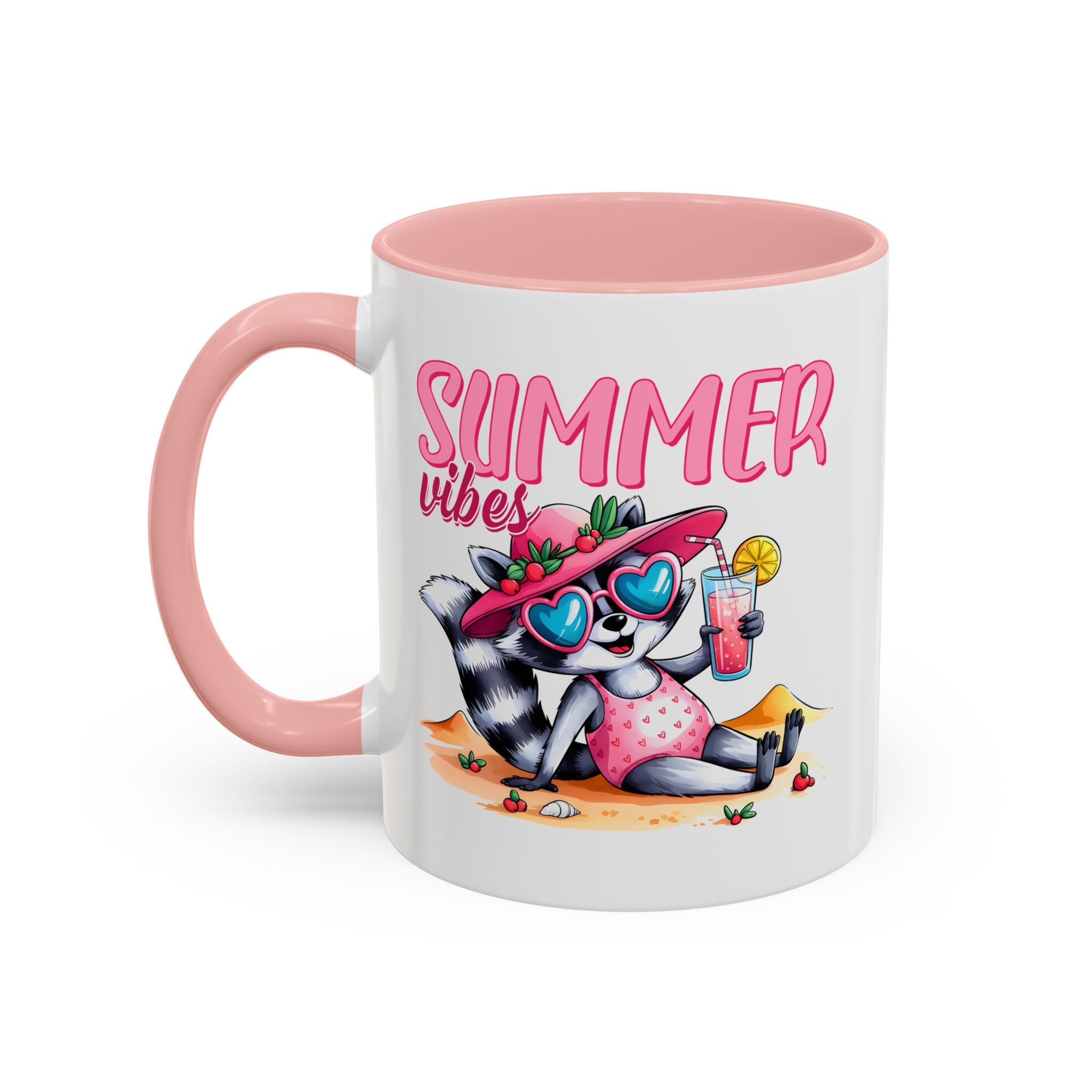 Summer Vibes Accent Coffee Mug - Fun & Colorful Design for Relaxing Moments