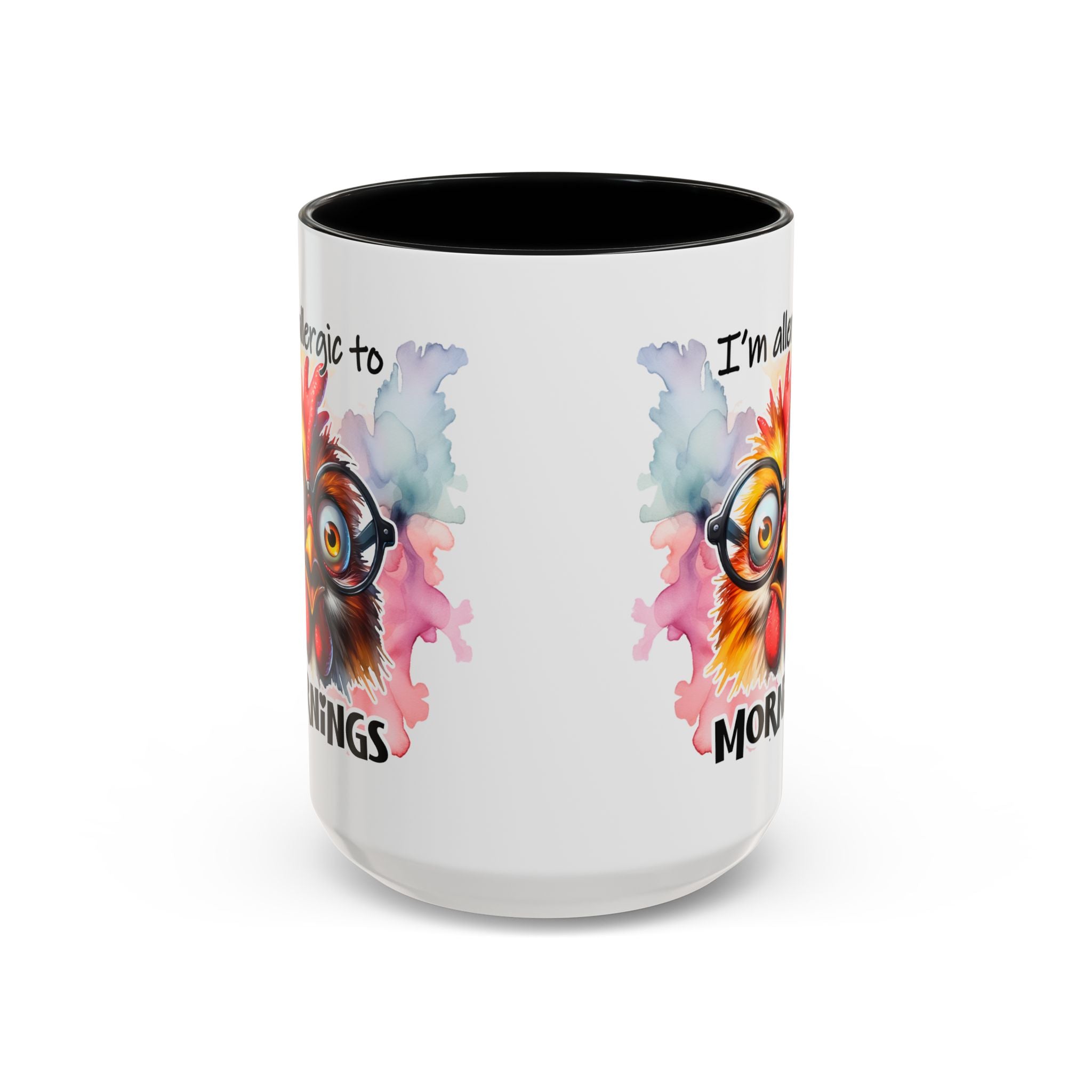 Funny Morning Coffee Mug, Gift for Coffee Lovers, Humorous Mug, Office Mug, Unique Cup for Mornings, Chicken Design