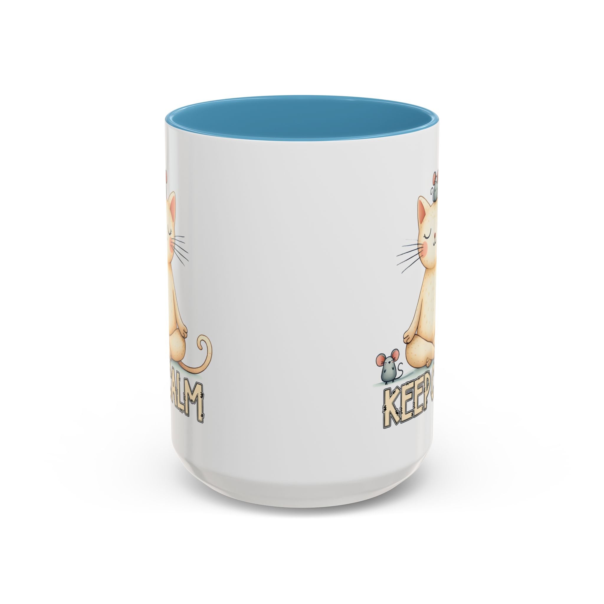 Serene Cat Coffee Mug, Funny Pet Lover's Gift, Cute Keepsake for Relaxation, Relaxing Drinkware, Quirky Home Decor