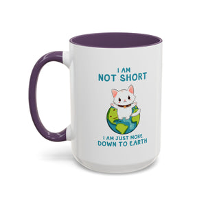 Cute Down to Earth Cat Coffee Mug - Perfect Gift for Cat Lovers