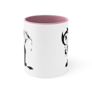 cartoon ink pen Accent Coffee Mug, 11oz