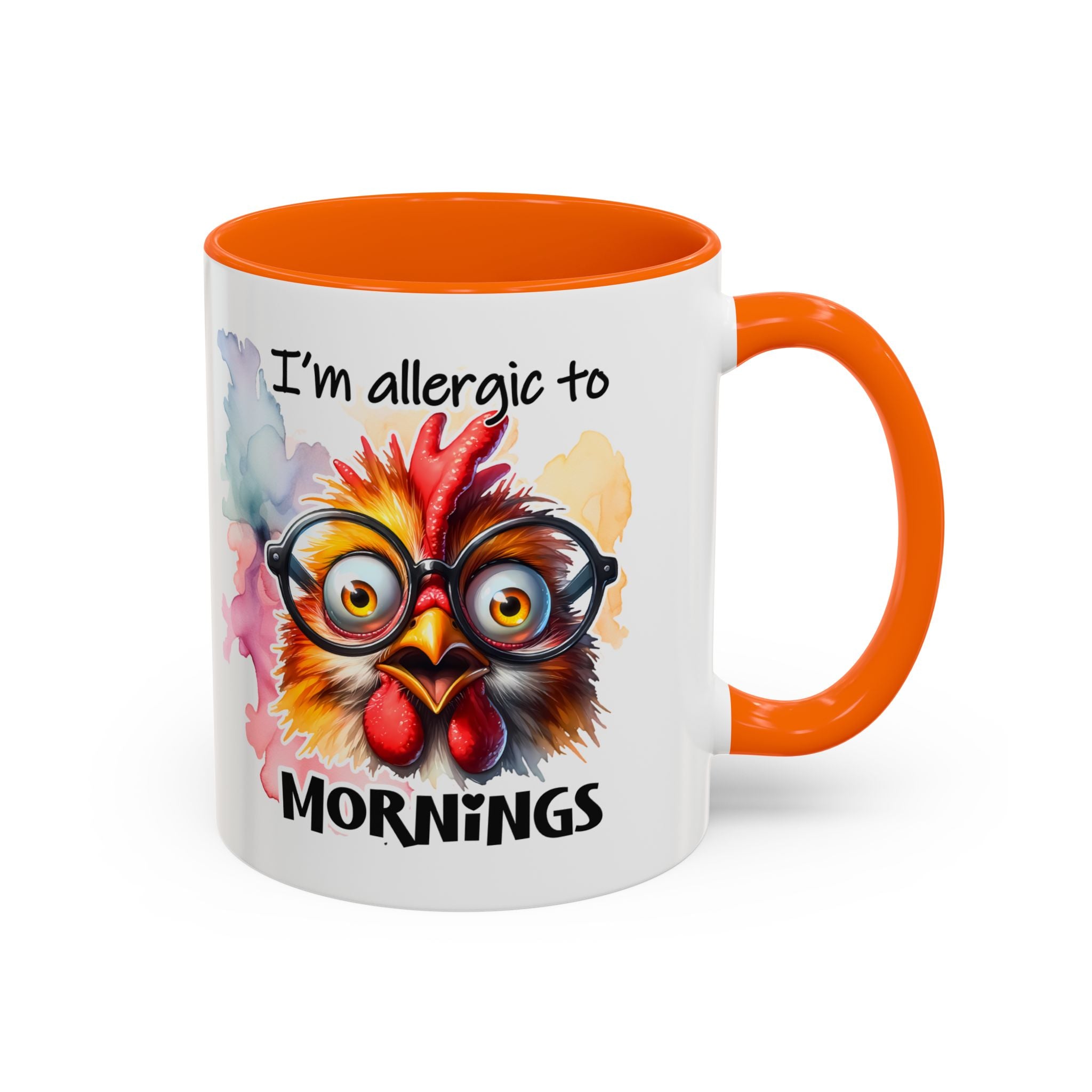Funny Morning Coffee Mug, Gift for Coffee Lovers, Humorous Mug, Office Mug, Unique Cup for Mornings, Chicken Design