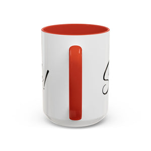 Inspirational Accent Coffee Mug - "You Make Me Smile!" - Perfect Gift for Friends & Family