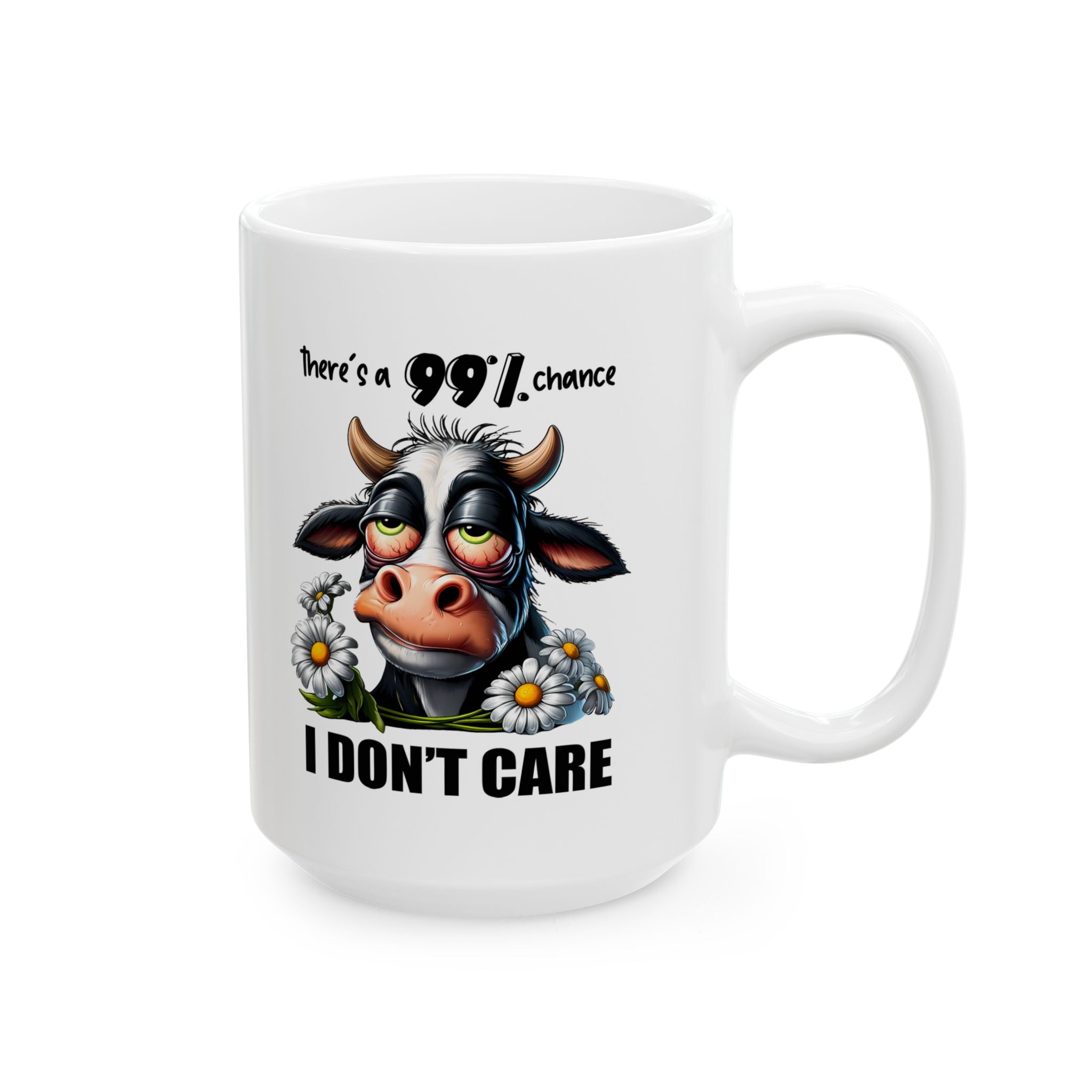 I don't care attitude  Cow coffee Mug  Cute Coffee Cup, Animal Lover Gift, Farmhouse Decor, Birthday Present, Cow-Themed Kitchenware
