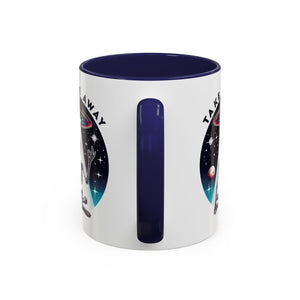 Galactic Skeleton Coffee Mug, Take Me Away Mug, Space-Themed Mug, Unique Gift for alien Lovers, Sci-Fi Cafe Mug