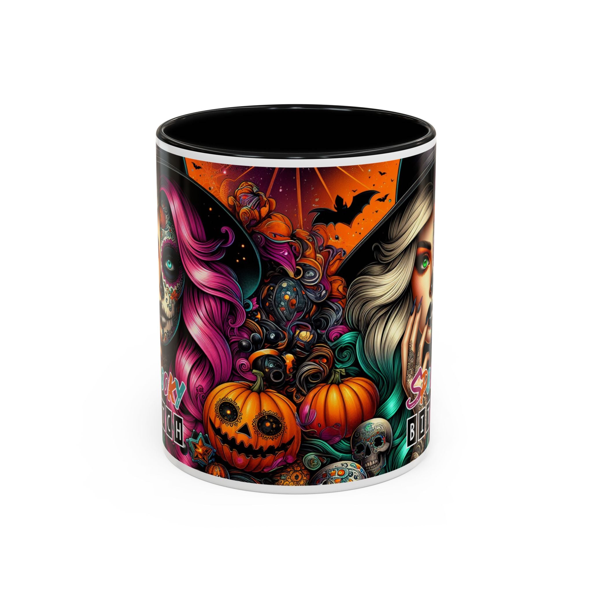 Spooky Bitch Halloween Coffee Mug - 11oz & 15oz | Witchy Vibes for Gifting, Halloween Decor, Fun Coffee Lover Gift, Spooky Season Must-Have