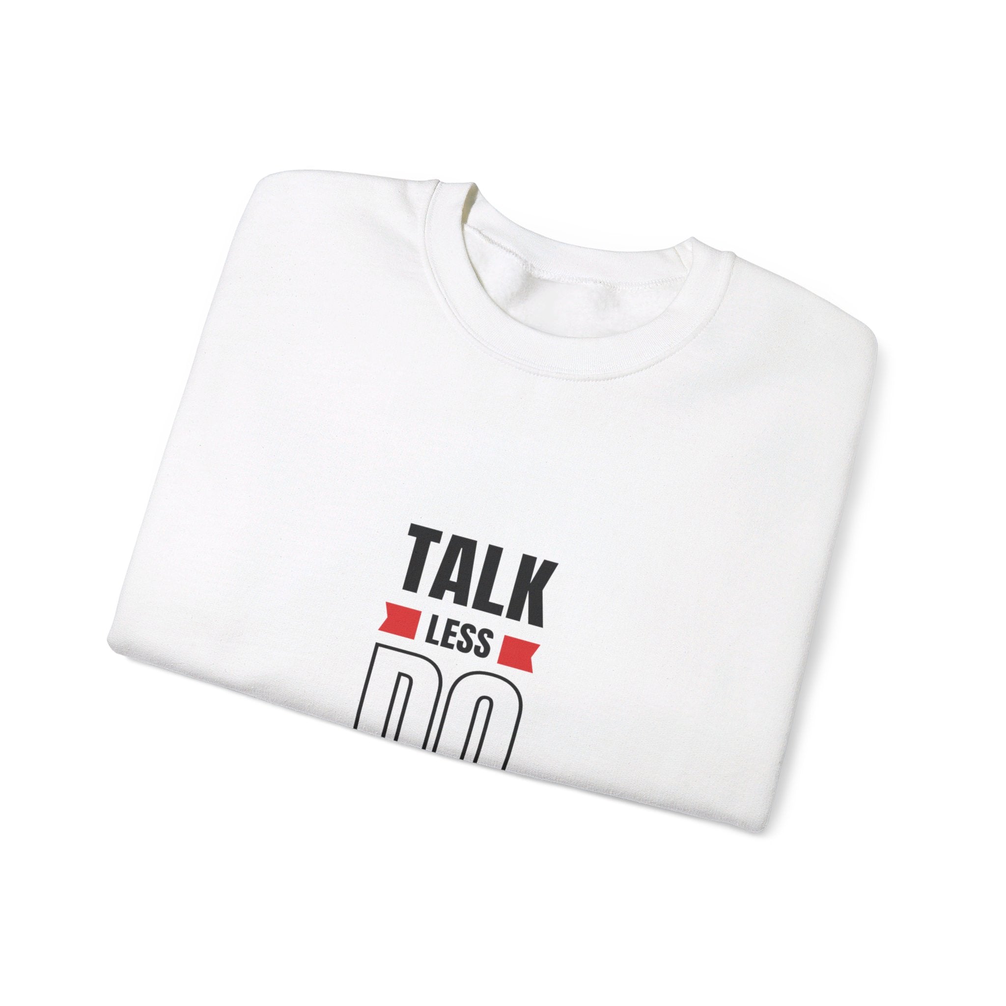 Talk less do more Unisex Heavy Blend™ Crewneck Sweatshirt personalized products