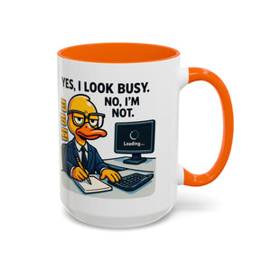 Funny Office Mug, Quirky Coffee Cup, Duck Humor Mug, Gift for Coworkers, Cute Desk Mug
