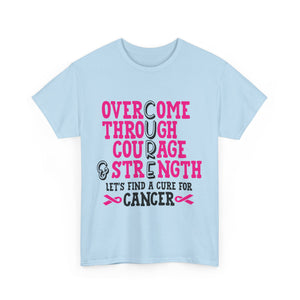 Inspirational Cancer Awareness Tee, Unisex Cotton Shirt, Supportive Tee, Gift for Survivors, Breast Cancer Awareness, Strength and [...]