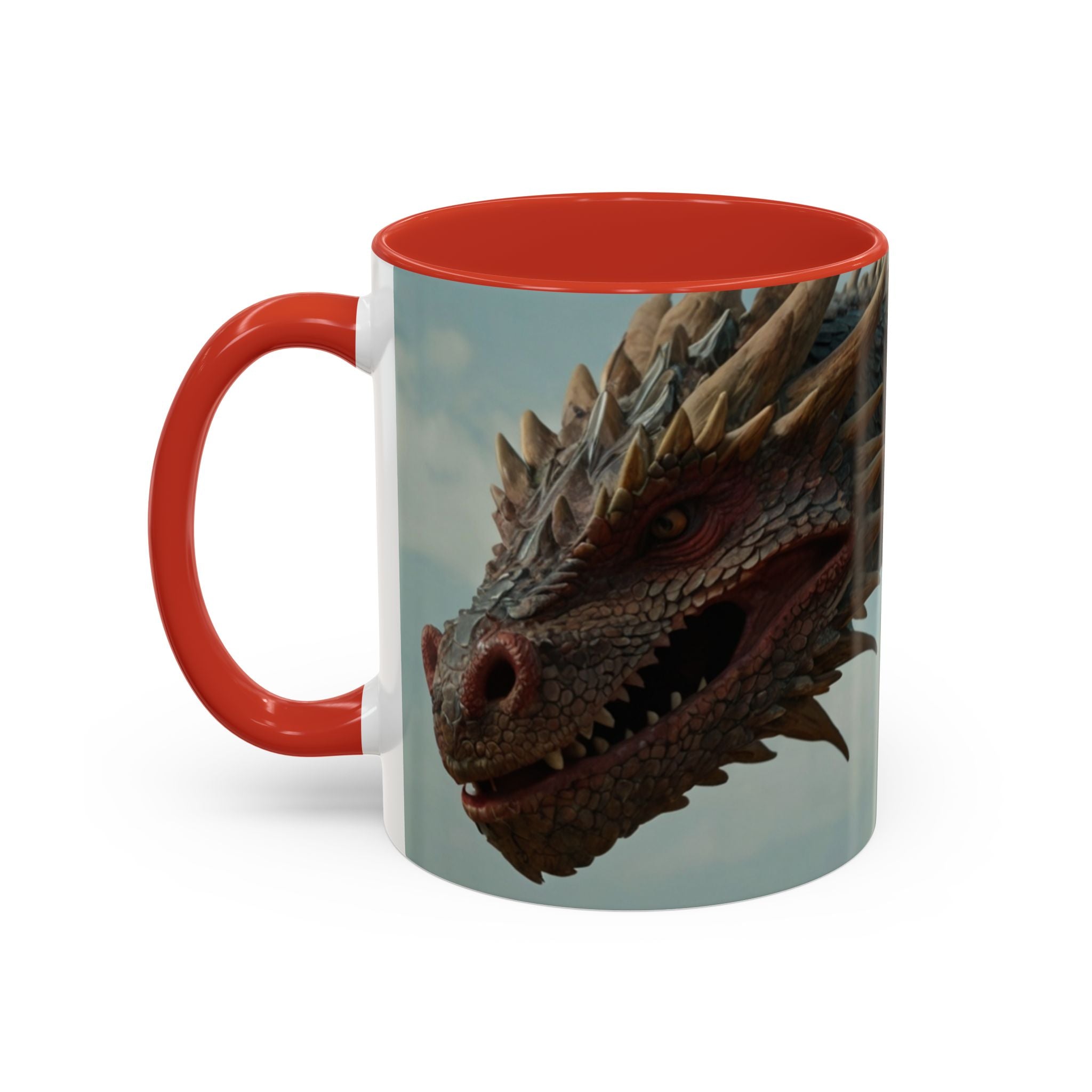 Dragon warrior Fantasy-Themed Accent Coffee Mug gothic
