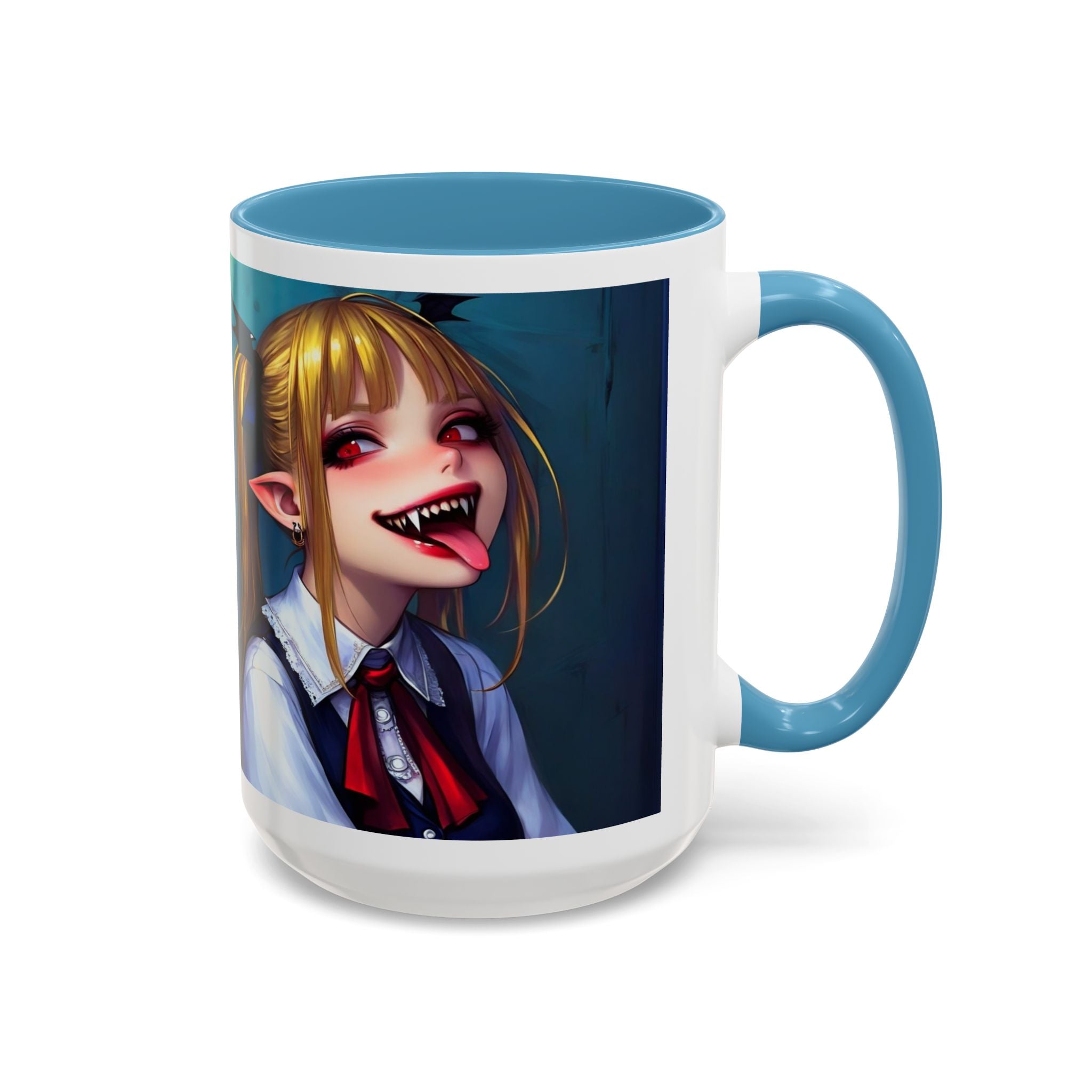 goth vampire girl Gothic Anime Coffee Mug with Edgy Design horror art