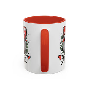 Mama's Accent Coffee Mug | Baseball & Heart Design | Gift for Mom, Mother's Day, Birthday, Coffee Lovers, Baseball Fans