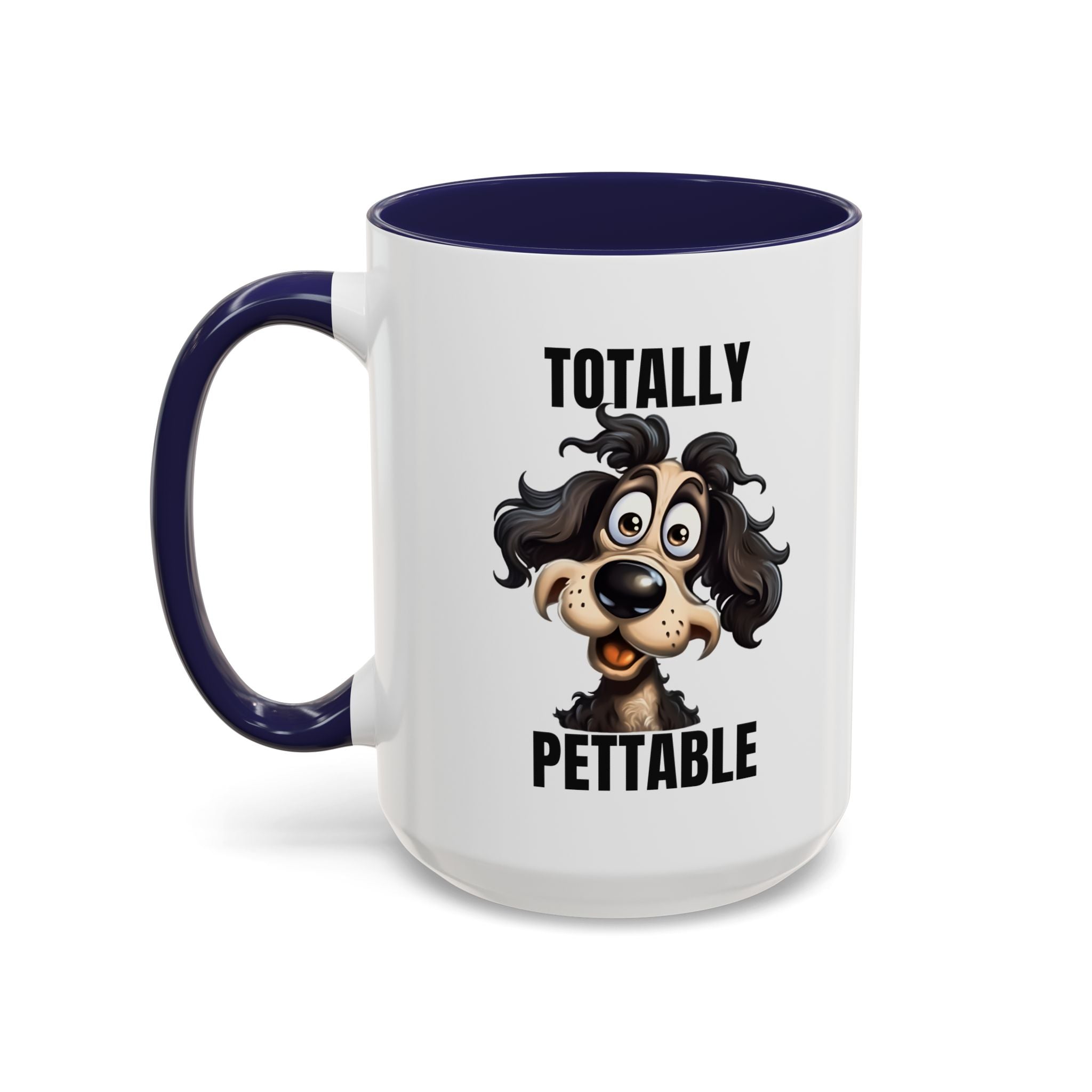 Totally Pettable Coffee Mug, Dog Lover Gift, Animal Print Mug, Funny Pet Mug, Customizable Coffee Cup, Gift for Pet Owners