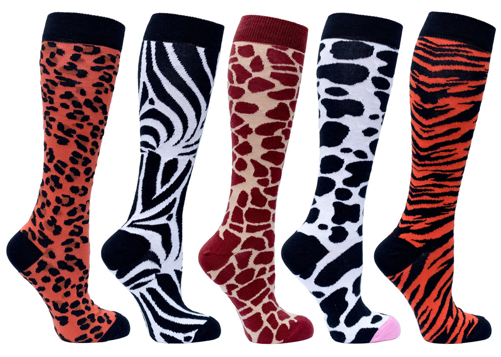 Women's Animal Kingdom Knee High Socks Set