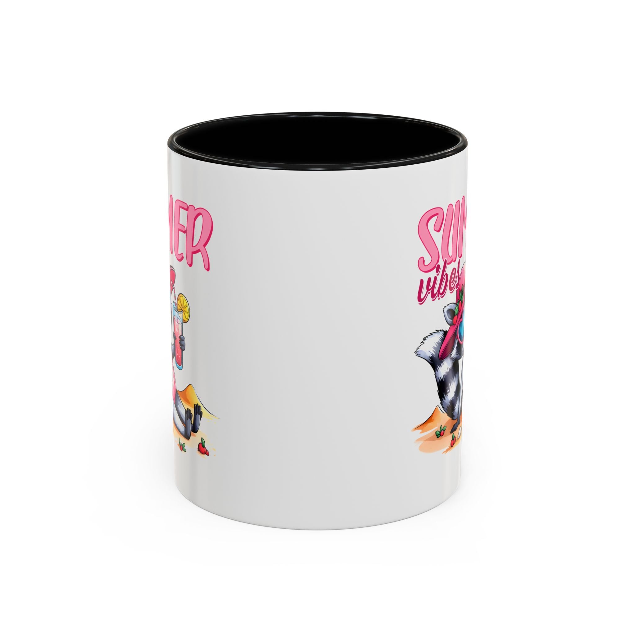 Summer Vibes Accent Coffee Mug - Fun & Colorful Design for Relaxing Moments