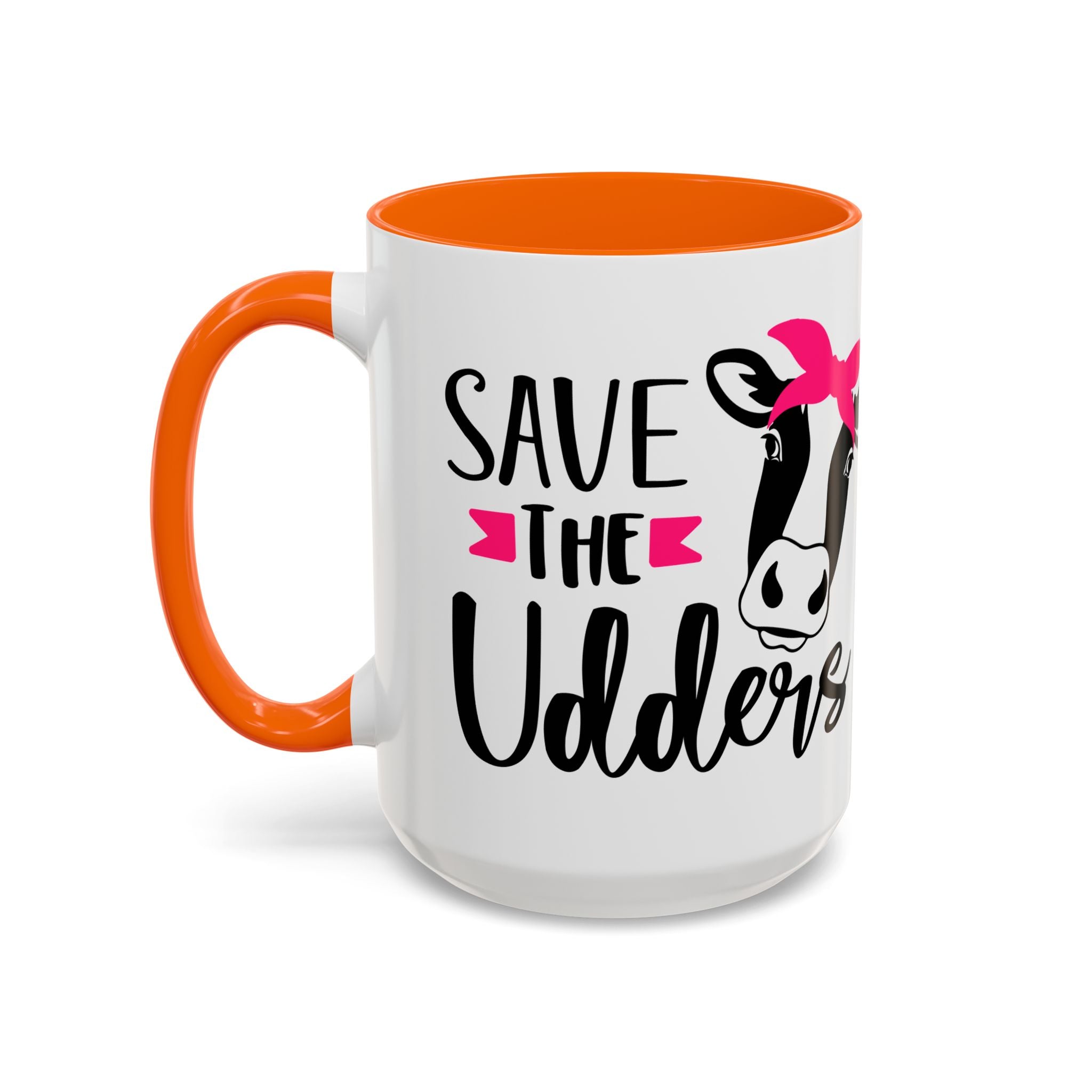 cancer awareness Cute Cow Mug - Save the Utters Coffee Cup, Gift for Animal Lovers,  Mug, Unique Birthday Gift