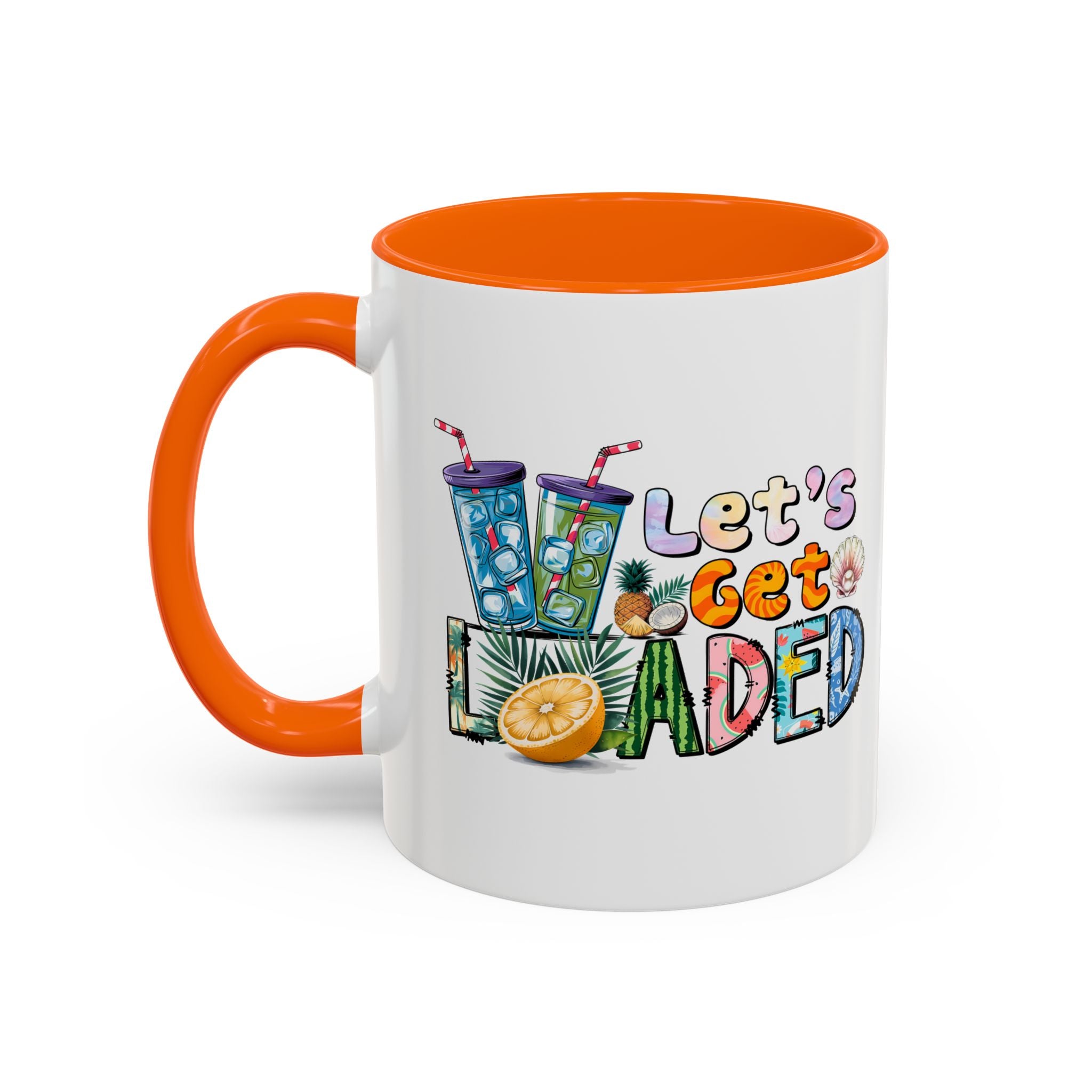 Colorful 'Let's Get Loaded' Coffee Mug - Fun Drinkware for Parties & Gatherings