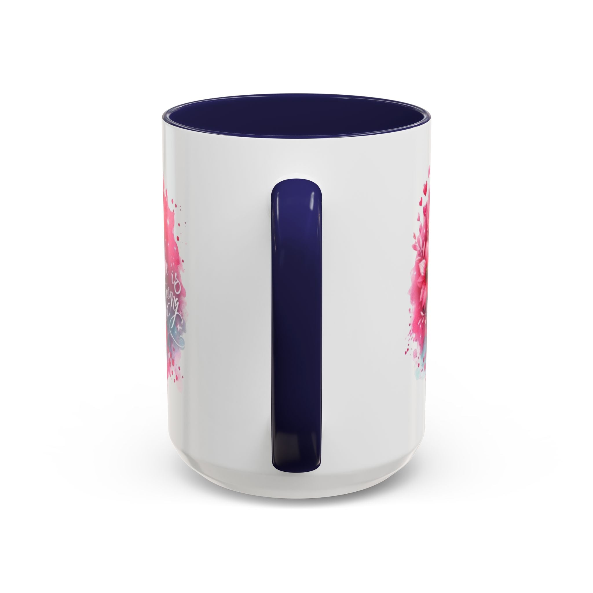 Breast Cancer Awareness Coffee Mug - Inspirational Gift, Motivational Drinkware, Supportive Cup, Pink Ribbon Design, She Is Strong