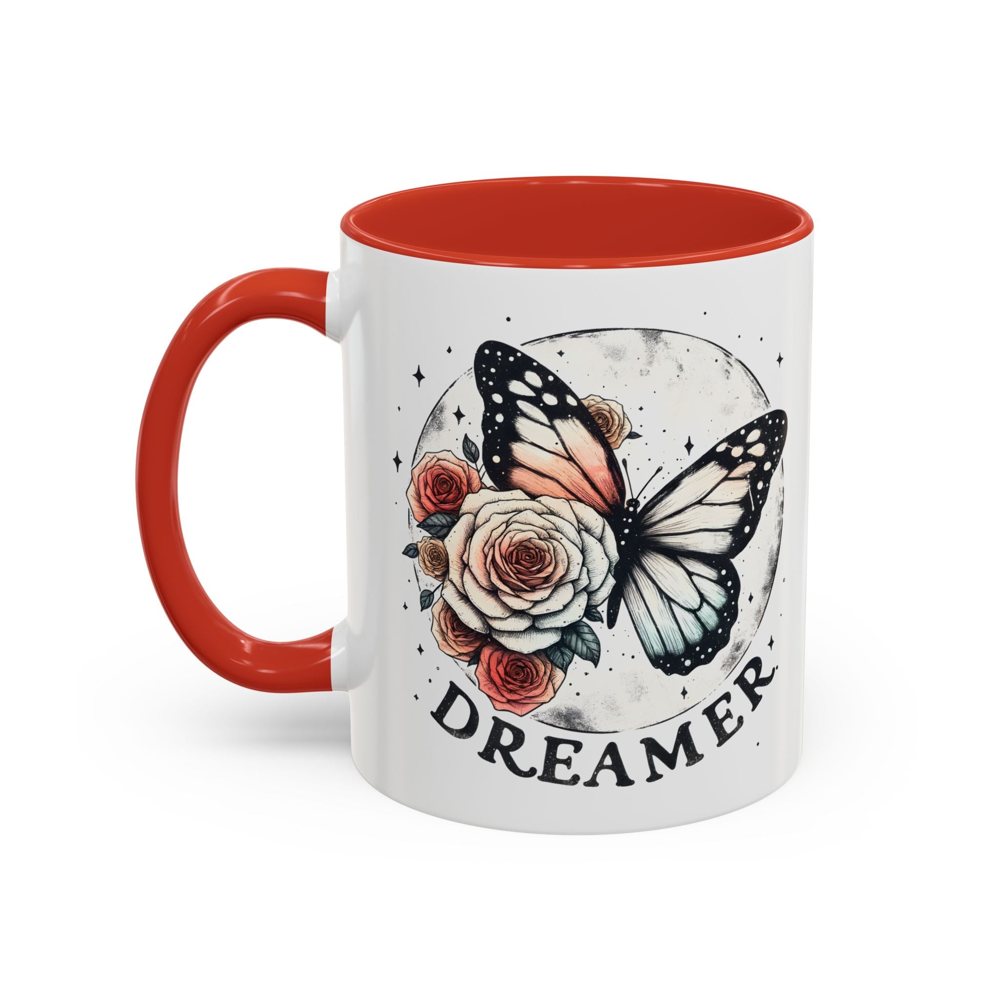 Dreamer Butterfly Coffee Mug - Stylish Accent for Creatives positive vibe freedom nature lover