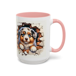 Cute Puppy Accent Coffee Mug - Perfect Gift for Dog Lovers, Unique Pet Lover Mug, Mother’s Day, Birthday, Home Decor