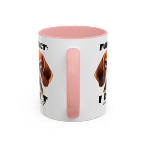 Funny Dog Accent Coffee Mug - Beagle Lover Gift, Pet Owner Present, Unique Animal Mug, Quirky Home Decor, Fun Fact Design