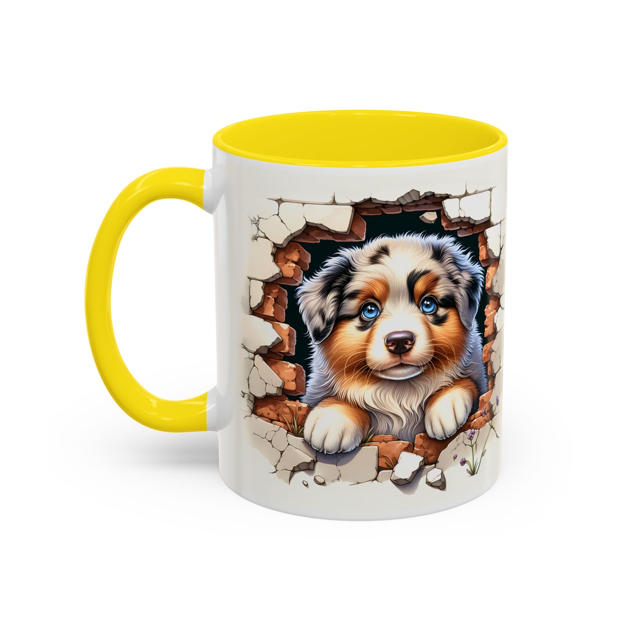 Cute Puppy Accent Coffee Mug - Perfect Gift for Dog Lovers, Unique Pet Lover Mug, Mother’s Day, Birthday, Home Decor